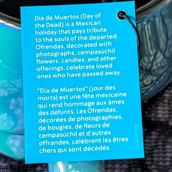 Starbucks Halloween Skull Mug 14oz Blue Iridescent Ceramic Limited Edition 2025 - Picture 7 of 8